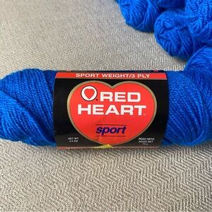 RED HEART•Sport Yarn•bundle of 15 Vintage